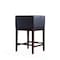 Manhattan Comfort Kingsley Counter Stool in Black and Dark Walnut CS005-BK - alternate 5